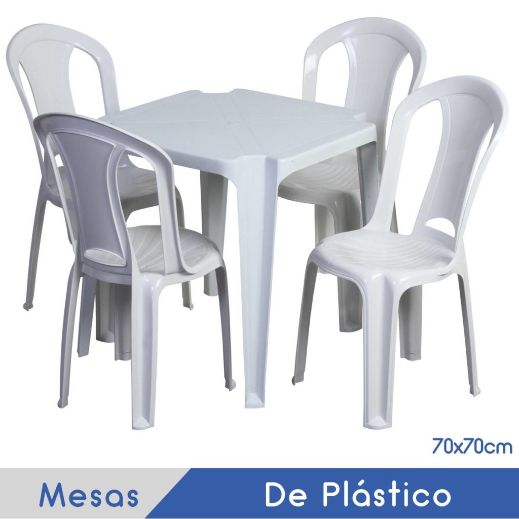 Jogo de Mesa e Cadeiras de Plástico - Fazendo a Festa